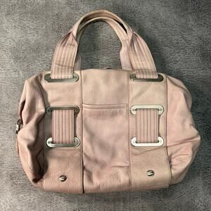 Cettu Blush Leather Utility Chunky Handbag